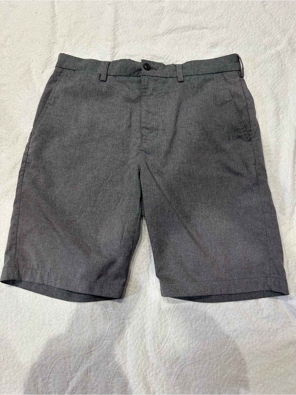 PGA Tour Men's Charcoal Flat-Front Shorts